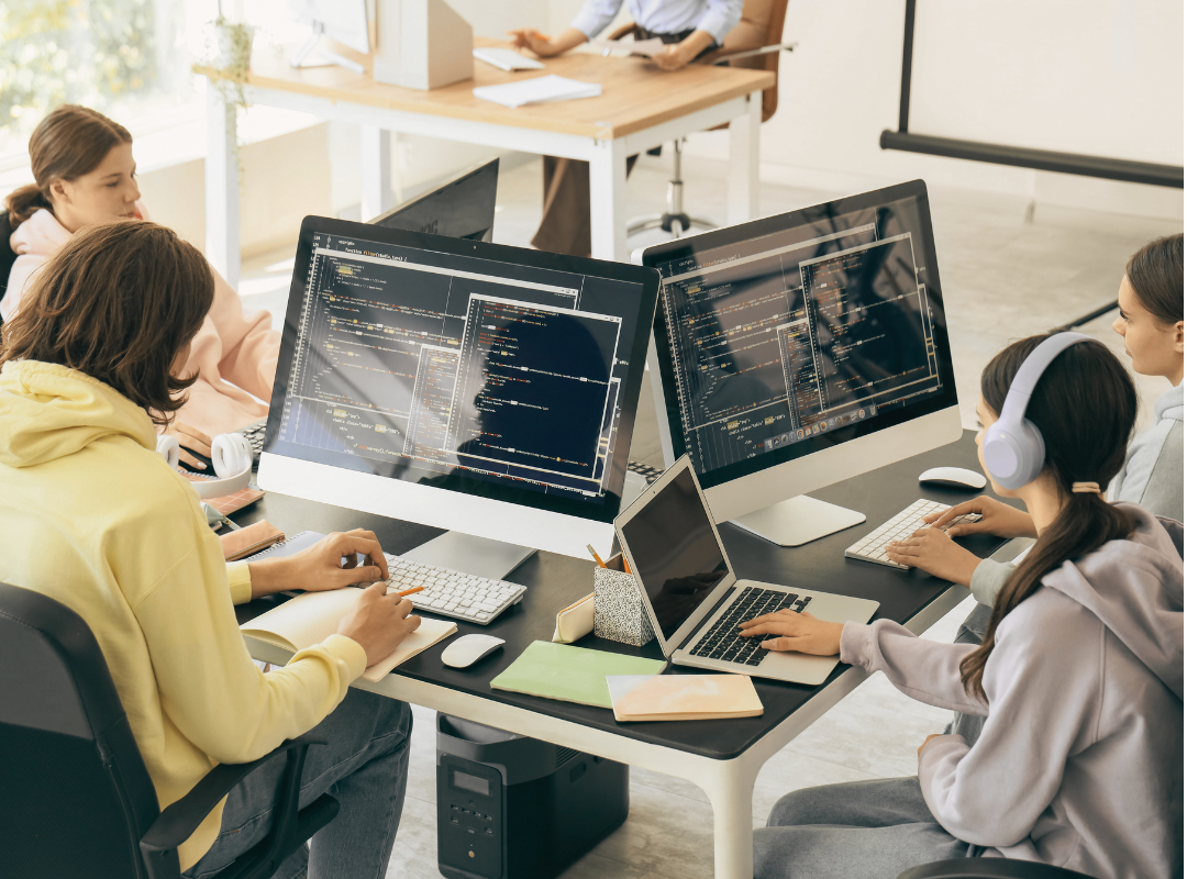 DofE Skills - Group of students working at computers